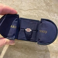 Bijoux de récompense essentiels Cadeau incontournable Achat d'une bague en diamant taillé 2 carats Plaqué argent Gemme artificielle incrustée Acier inoxydable Principal