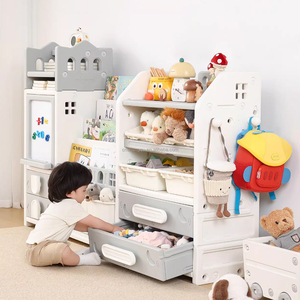 VSUCH Meubles <span class=keywords><strong>Montessori</strong></span> pour enfants, organisateur de jouets et étagère de rangement avec banc, étagère à livres pour enfants, étagères de rangement pour enfants - Product Image 6
