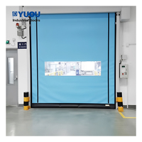 Porte roulante PVC rapide à fermeture éclair, avec capteur micro-ondes protecteur et servomoteur
