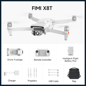 Fimi x8t chuyên nghiệp Nhiệt 4K UHD máy ảnh Drone 20km Phạm vi truyền dẫn GPS động cơ không chổi than điều khiển từ xa UAV cho prosumer - Product Image 2