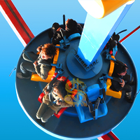 Manège LED Géant Rotatif pour Adultes – Parc d'Attractions Extérieur et Fêtes Foraines