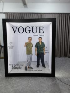 잡지 사진 부스 상자, 배경 상자, LED 조명이 있는 세련된 사진 부스 - Product Image 3