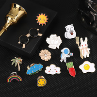 Badge de dessin animé en métal, accessoire décoratif pour vêtements, épinglette d'anime, broche DIY