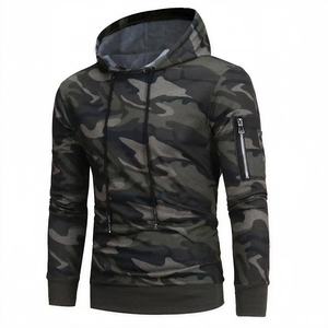 TKAN383D impression personnalisée 3D brodé hommes style Hip Hop Streetwear surdimensionné décontracté 100% coton sport Camouflage sweats à capuche - Product Image 3