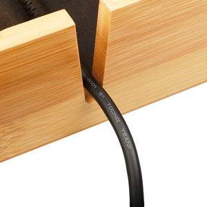 Bandeja de encimera <span class=keywords><strong>para</strong></span> salón, bandeja de bambú Natural <span class=keywords><strong>para</strong></span> almacenamiento de herramientas de peluquería - Product Image 3