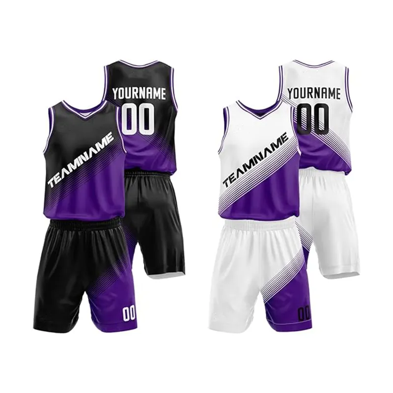 2024 OEM Custom Sublimation Sports Wear Clothes Just Don Shorts Reversible Basketball Jersey Uniform Set For Men Mens Kid Youth