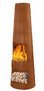 Chimeneas Modernas 2026, Elegantes y Sencillas, Fáciles de Montar, de Acero Corten, Calentador de <span class=keywords><strong>Pellets</strong></span> para Exteriores - Product Image 3