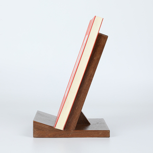 Estante de exhibición de libros de madera maciza de 150x150x195mm para escritorio, biblioteca o estantería. - Product Image 4
