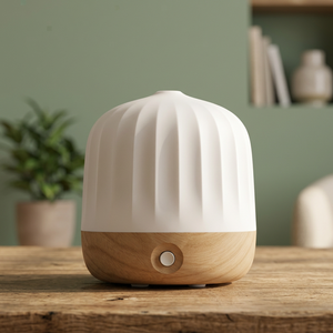 Difusor de Aromaterapia Ultrasónico para el Hogar, Humidificador de Aire con Aceites Esenciales, Vapor Frío, Cerámica, Madera de Caucho, Eléctrico, para Autos - Product Image 3