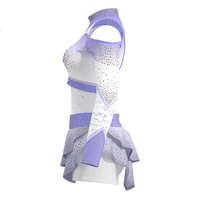 Uniforme de cheerleading pour femmes, fabrication sur mesure, robe en spandex hautement élastique, impression par sublimation à séchage rapide