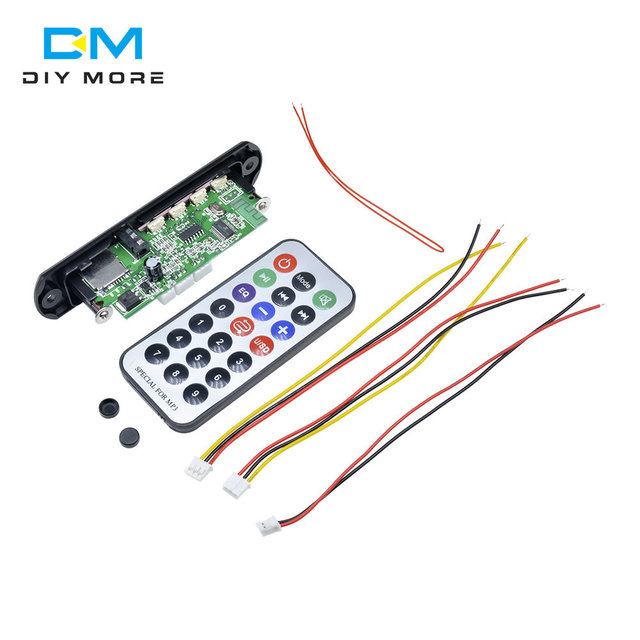 1Set Wireless Blue-tooth 12V MP3 WMA Decoder Board Amplifier IC Audio Module TF USB Radio Car LCD Screen Remote Controller 7-12V