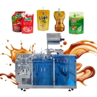 Machine automatique de remplissage et de scellage de sachets préformés Doypack pour confiture de fruits, ketchup, miel, sauces, jus et liquides