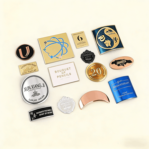 Etiquetas Metálicas Redondas Personalizables con Logotipo en Relieve 3D, Resistentes al Agua, <span class=keywords><strong>para</strong></span> Botellas de Velas, con Diseño Circular Cromado - Product Image 1