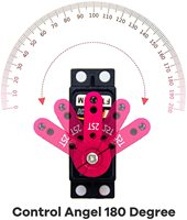 Hochdrehmomentiges 20KG Metallgetriebe-Lenkservo 180 °   Rotationsmechanismus für 1:10 RC-Auto für Traxxas X-Maxx Drohne