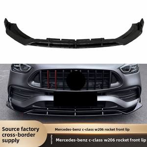 Spoiler de pare-chocs avant pour <span class=keywords><strong>Mercedes</strong></span> <span class=keywords><strong>Benz</strong></span> Classe C W206 2022+ Style Rocket PP Noir brillant Kit carrosserie - Product Image 4