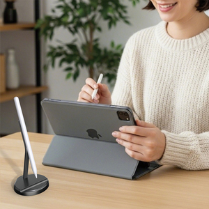 KSENTRY Chargeur sans fil magnétique noir, support de stylet capacitif, support de stylo, 2e génération, lumière LED verte, 70-80 IP pour <span class=keywords><strong>iPhone</strong></span> - Product Image 2