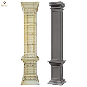 Nhà nhựa vật liệu xây dựng cổ điển bên ngoài xi măng bài khuôn xi măng Roman cột trang trí cột bê tông khuôn mẫu để bán - Product Image 4