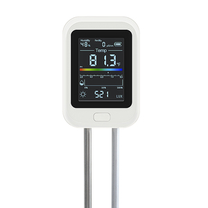 Medidor de prueba de suelo integral 6 en 1 | Monitoreo de PH, humedad, fertilidad, temperatura, luz y humedad para jardines y plantas - Product Image 1