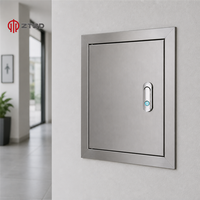 Boîtier de distribution encastré en acier inoxydable pour intérieur avec serrure à clé