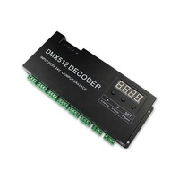 24 canal RVB DMX512 décodeur RGB led bande contrôleur 72A dmx gradateur PWM pilote Entrée DC5-24V 24CH dmx décodeur contrôle de la lumière