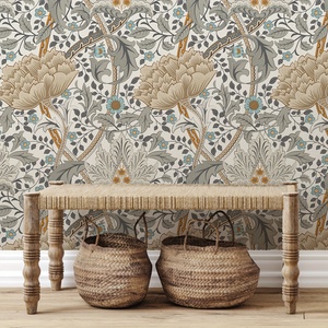 <span class=keywords><strong>Papel</strong></span> <span class=keywords><strong>Tapiz</strong></span> de Hojas de Plantas con Diseño Floral en Acuarela, Impermeable y Removible, <span class=keywords><strong>para</strong></span> Sala de Estar, Dormitorio, Imanes <span class=keywords><strong>para</strong></span> Refrigerador - Product Image 3