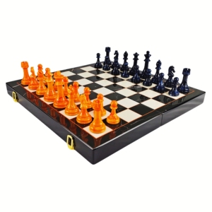 Jeu d'échecs international en <span class=keywords><strong>bois</strong></span> et marbre de qualité supérieure - 15 pouces, jeu de société éducatif pour enfants, pliable, pour l'intérieur - Product Image 5