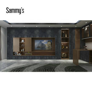 Mobile TV Contemporaneo in Legno per Soggiorno con Ampia Capacità di Archiviazione e Ripiani Regolabili - Product Image 3