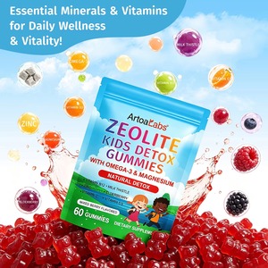 Gummies Détox pour Enfants au Zéolite, Marque Privée OEM ODM, 9-en-1 Oméga-3 Magnésium Sureau Vitamine D3 C B12 Zinc Sans Sucre pour Enfants - Product Image 2