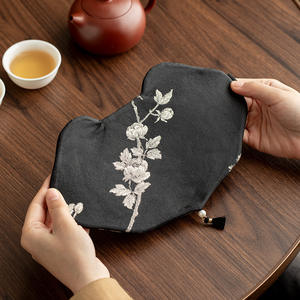 Wabi-Sabi สไตล์หรูหราหรูหรา high-end แห้งชาฟองเสื่อโต๊ะเซนฉนวนกันความร้อนเสื่อหลักถ้วยชา-หม้อศิลปะพรีเมี่ยม - Product Image 3