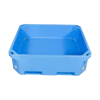 Bac de transport rotomoulé grand format pour poisson, glacière isotherme pour la logistique commerciale des produits de la mer, bac isotherme pour la chaîne du froid