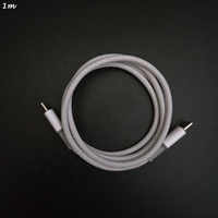 Nylon de luxe personnalisé tressé PD charge super rapide pour les celulares câbles USB Type C à Type C