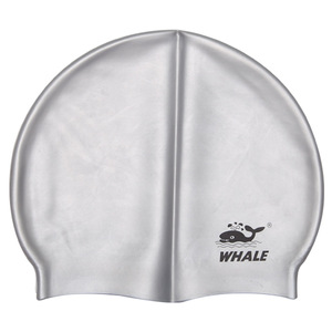 Bonnets de <span class=keywords><strong>natation</strong></span> d'entraînement féminins en silicone respectueux de l'environnement Casquettes blanches imperméables avec logo personnalisé pour les femmes nageant - Product Image 3