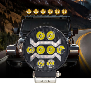 Faro LED da 4 Pollici con Logo Personalizzato, Luci Fuoristrada Tuff Plus, Luci per Auto 4X4, Faro Rotondo a Fascio Alto, Faro LED Auto - Product Image 3