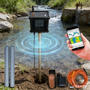 Rezistivite El Tipi 100 Metre Derinliğe Kadar Yeraltı Su Kuyusu Dedektörü Jeofizik Çoklu Model Yeraltı Su Bulucu Makinesi - Product Image 1
