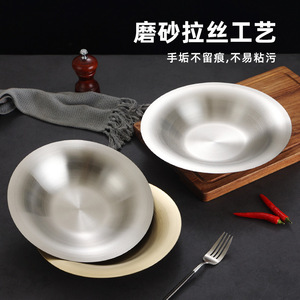 Stainless Steel Deep Plate 27-27.9cm Thickened Durable For Household Use - Product Image 4