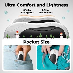 Portable Hand and Foot Warmer with Battery-Powered Heater Plastic Magnetic Design for Winter Outdoor Car RV Household Use - Product Image 5