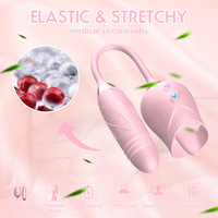 Rosen-Sexspielzeug Dildo Vibrator Orale Zungenform zum Lecken mit Stoß- und Vibrationsfunktion G-Punkt Klitoris Nippel Stimulator für Frauen