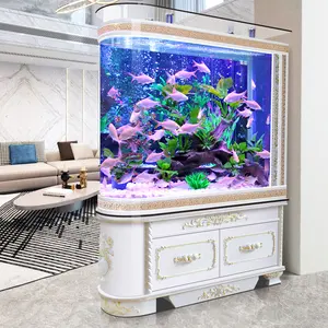 European Style High Cabinet Warhead Custom Saltwater Aquarium Fish Tank Stand