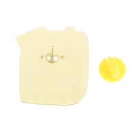 Broche en émail grenouille verte mignonne et minimaliste, motif amphibien de dessin animé simple pour la décoration de sac à dos