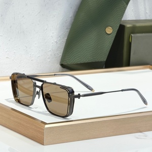 AKO Hera AKS-203 58-16-147 Occhiali da Sole <span class=keywords><strong>di</strong></span> Alta Qualità per Uomo e Donna, Design Classico Punk <span class=keywords><strong>di</strong></span> Lusso in Titanio UV400 con Scatola - Product Image 5
