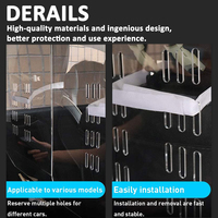 VONVIK Nouvelles cloisons en plexiglas transparent Séparateurs en acrylique pour chauffeur de taxi automobile