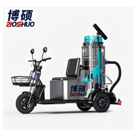 Aspirateur industriel professionnel électrique à 3 moteurs Boshuo, système de soufflage, filtre cyclonique + HEPA, capacité de 55 L, 2800 W, 25 KPa