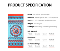 High Quality Oversized Custom Xl Designed Your Own Sand Free Beach Bath Towels