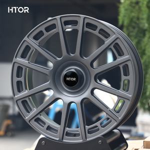 Кованые диски HTOR, матовые серые, с многоспицевым дизайном и вырезами, 18/<span class=keywords><strong>19</strong></span>/20/21 дюйм, 5x112 5x114.3, подходят для Golf GTI, M3, Civic - Product Image 1