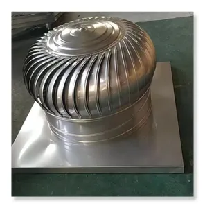 Roof stainless steel automatic turbo air vent unpowered wind driven exhaust ventilation fan