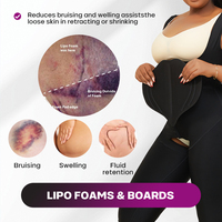 Coussin de compression abdominal en mousse à mémoire de forme pour la récupération après liposuccion et BBL, respirant, doux, panneau de soutien abdominal, planche abdominale