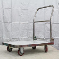 Chariot à plate-forme en acier inoxydable chariot pliable