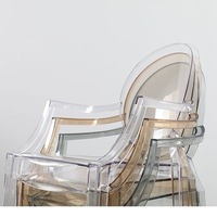 Table à manger pliante en bambou Shengfang et ensemble de fauteuils chromés en acrylique doré et blanc pour la salle de sport ou le bar à la maison