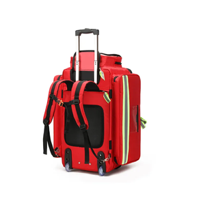 <span class=keywords><strong>AMAIN</strong></span> Trousse de premiers soins rétractable pour bagages Valise à roulettes Sac médical à poignée télescopique Sac à dos médical de grande capacité - Product Image 3