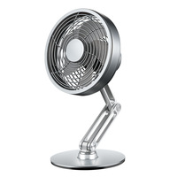 Design de luxe avancé esthétique métal silencieux moteur à courant continu trois vitesses 360 réglable Aviation alliage protection Silicone ventilateur de bureau